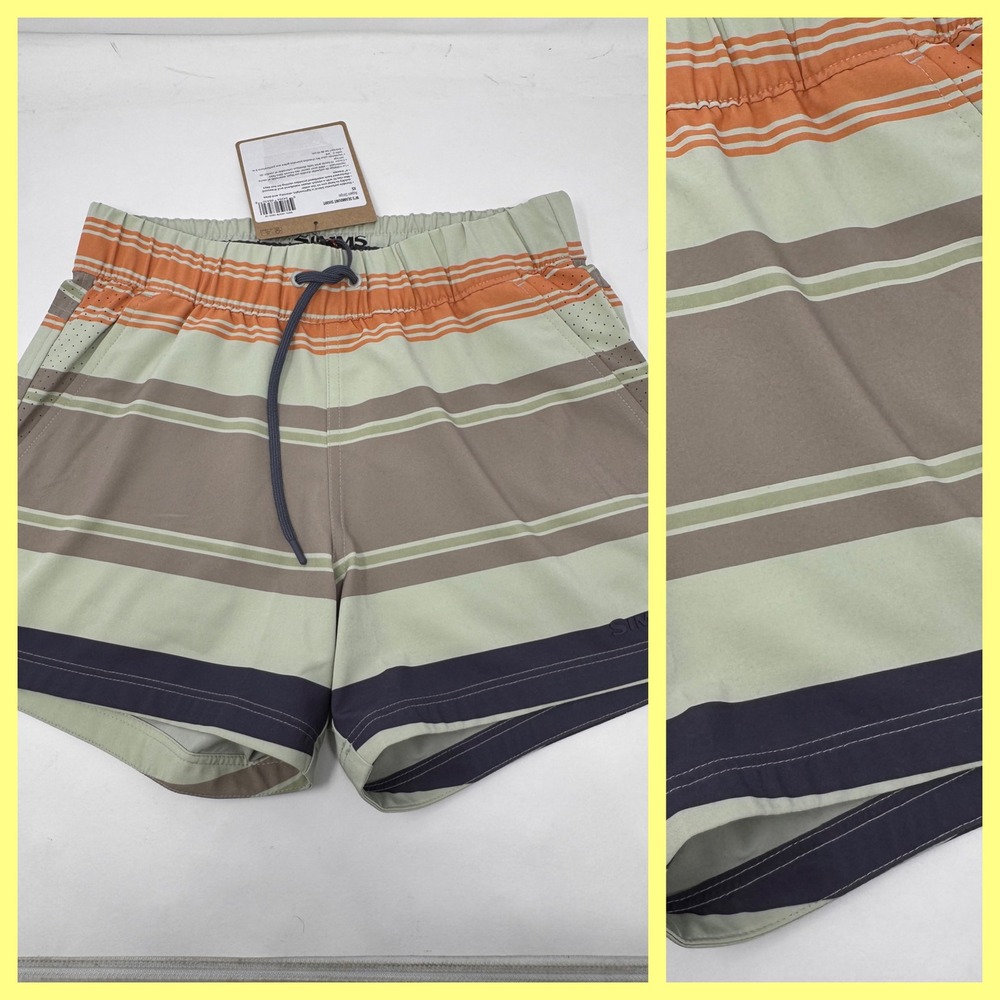 SIMMS Women's Seamount Shorts XS Aspen Stripe NWT Fishing Hiking Water Quick Dry